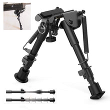 Load image into Gallery viewer, 6&quot;-9&quot; Height Sniper Rifle Swivel Sling Bipod Adjustable Hunting Mount Stand
