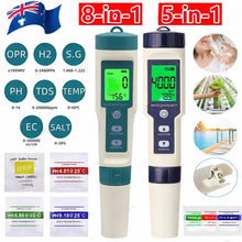 Load image into Gallery viewer, Digital PH Meter TDS EC Salinity Temperature Swimming Pool Water Quality Monitor Tester
