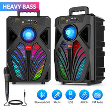 Load image into Gallery viewer, 2000W Bluetooth 5.0 Wireless Speaker Portable Party Outdoor Stereo Subwoofer Heavy Bass Sound System Mic
