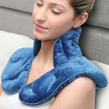 Load image into Gallery viewer, Hot &amp; Cold Weighted Neck Shoulder Wrap Pain Relief Deep Moist Heat Safe Double Use
