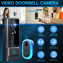 Load image into Gallery viewer, Smart WiFi Doorbell Video Door Bell Audio Intercom Night Vision Doorbell Camera
