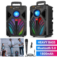 Load image into Gallery viewer, 2000W Bluetooth 5.0 Wireless Speaker Portable Party Outdoor Stereo Subwoofer Heavy Bass Sound System Mic
