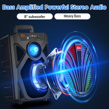 Load image into Gallery viewer, 2000W Bluetooth 5.0 Wireless Speaker Portable Party Outdoor Stereo Subwoofer Heavy Bass Sound System Mic
