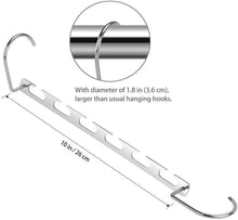 Load image into Gallery viewer, Space saver hanger dimensions 26cm length with hook detail
