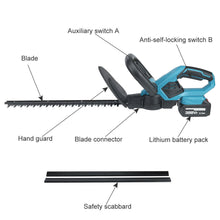 Load image into Gallery viewer, Cordless Hedge Trimmer Garden Cutter Fit For Makita Battery Powered 18V 1400W
