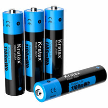 Load image into Gallery viewer, Kratax 1.5V AAA Rechargeable Lithium Batteries Triple A Batteries 1100mWh 1600x
