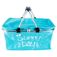 Load image into Gallery viewer, Bag Insulated Cooler With Padded Carry Handles Pink / Blue 48cm x 28cm x 24cm
