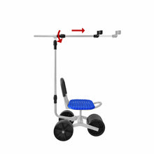 Load image into Gallery viewer, Height Adjustable 360° Rotate Gardening Seat Rolling Wheels Stool Kneeling Pad
