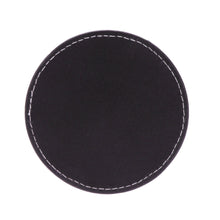 Load image into Gallery viewer, PU Leather Coaster Set with Holder Set Round Heat Insulation Cup Mat Drink Coast
