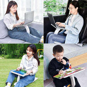 2 in 1 Multi-functional Ergonomic Adjustable Table Desktop Holder Laptop Tablet Phone Stand Lap Desk