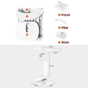 2 in 1 Multi-functional Ergonomic Adjustable Table Desktop Holder Laptop Tablet Phone Stand Lap Desk