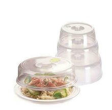 Load image into Gallery viewer, 5 Pcs Set Ventilated Microwave Plate Cover Steam Vents Lid Dish Splatter Food
