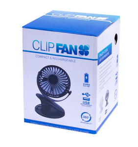 360° Portable Travel Fan Rechargeable USB Clip On Mini Hand Held Desk Fans