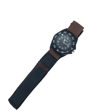 Load image into Gallery viewer, Gents Watch With Velcro Strap -Black and Brown
