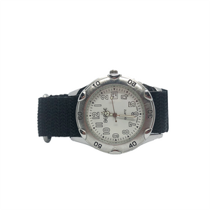 Gents Watch With Velcro Strap -White dial