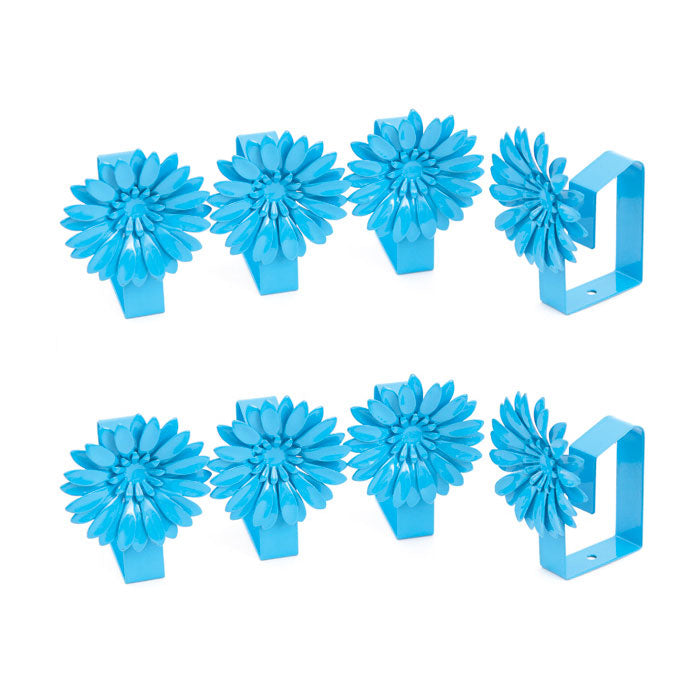 Set of 8 Metal Flower Table Cloth Cover Clip Clamp Holder for Picnic Party Wedding