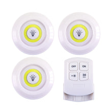 Load image into Gallery viewer, Peel and Stick Multi-functional Remote Control Ceiling Cabinet Puck Lights 3PCS
