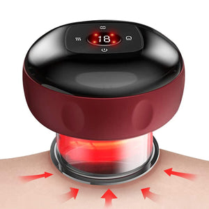 12 Adjustable Level Portable LCD Electric Cupping Therapy Massager USB Rechargeable