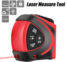 Load image into Gallery viewer, Handheld USB Rechargeable Laser Measure Tool with LED Display
