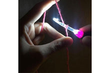 Load image into Gallery viewer, 11 In 1 USB Light Up LED Knitting Crochet Needles Kit Tool Sweater Sewing Set
