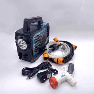 Portable Electric Rechargeable Self Primed Pressure Washer Water Pump with USB Port and Flashlight