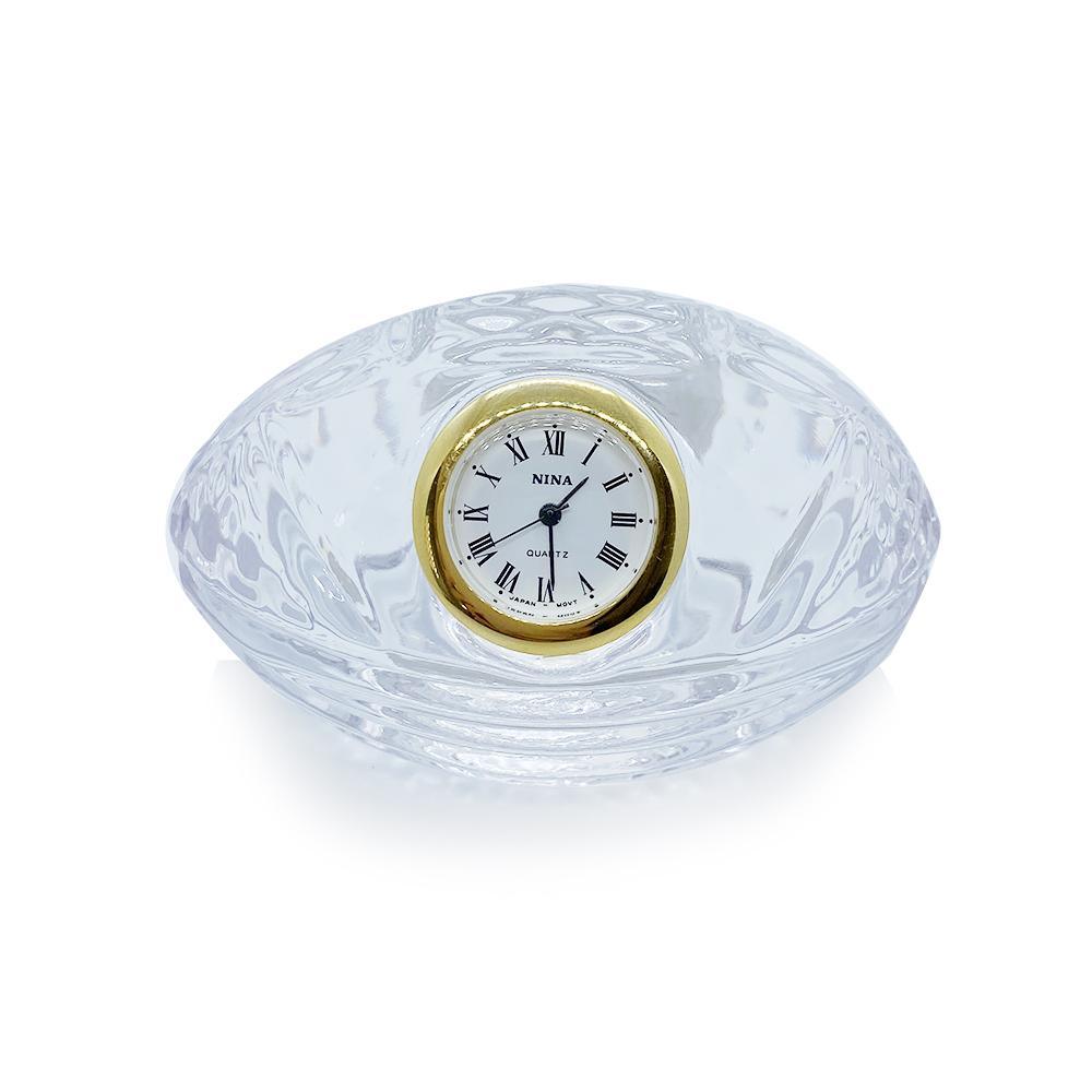 Crystal American Football Clock Christmas Gift Idea