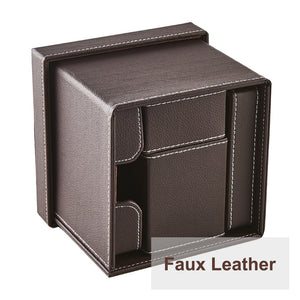 Faux Leather Smart Table Organiser Home Office Decor