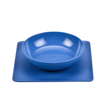 Load image into Gallery viewer, Non Slip 2 in 1 Interlocking Twisty Dish Pet Food Bowl and No Mess Spill Proof Lock in Place Mat
