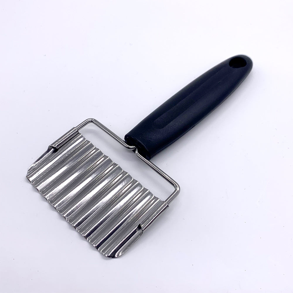 Kitchen Stainless Steel Crinkle Chips Cutter and Knife for Potato Vegetable Chop Blade Cooking Tools