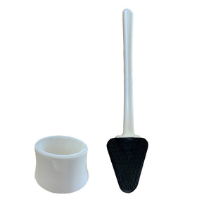 Silicone Toilet Brush with Toilet Gap Brush Holder Cleaning Brush Set