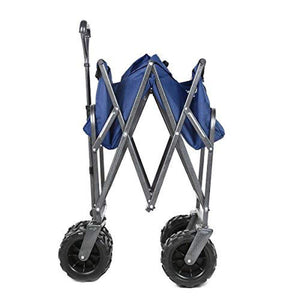 Big Wheels Heavy Duty Folding Beach Garden Wagon Cart Outdoor Camping Trolley