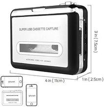 Load image into Gallery viewer, Tape to PC USB Cassette MP3 CD USB Converter Capture Digital Audio Music Player
