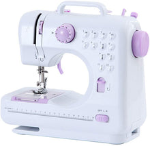 Load image into Gallery viewer, 12 Stitches Double Thread Portable Electric Sewing Machine w/ Foot Pedal and LED Light
