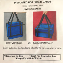 Load image into Gallery viewer, Folding Insulated Hot Cold Food Pizza Carry Delivery Caddy Bag
