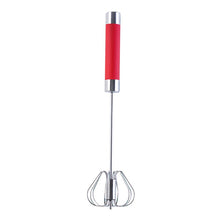 Load image into Gallery viewer, Manual Self Turning Stainless Steel Push Mixing Eggs Whisk Hand Mixer
