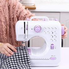 Load image into Gallery viewer, 12 Stitches Double Thread Portable Electric Sewing Machine w/ Foot Pedal and LED Light
