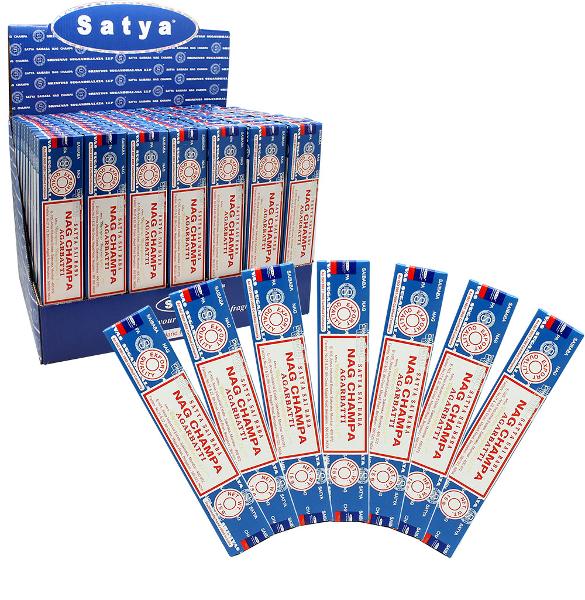 15g x 12 Pack Nag Champa Agarbatti Satya Sai Baba Incense Scent Authentic