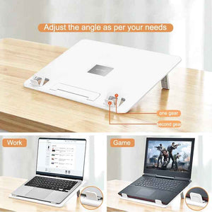 2 in 1 Multi-functional Ergonomic Adjustable Table Desktop Holder Laptop Tablet Phone Stand Lap Desk