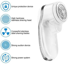 Load image into Gallery viewer, Portable Electric Lint Remover Sweater Fabric Shaver Cloth Hairball Fluff Trimmer Cleaner
