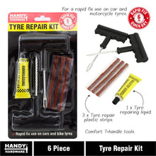 Load image into Gallery viewer, 6pcs Tyre Repair Kit Bike Car Emergency Tools Sets Tire Puncture Motorcycle
