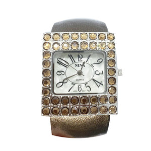 Women Bangle Bracelet Watch - Square