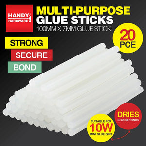 Bulk Clear Hot Melt Glue Sticks Adhesive Craft Stick Glue Gun 7mm 10mm 20Pcs