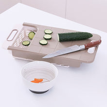 Load image into Gallery viewer, 3 In 1 Multifunction Cutting Chopping Board Storage Drain Basket
