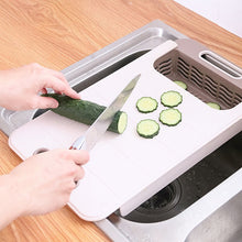 Load image into Gallery viewer, 3 In 1 Multifunction Cutting Chopping Board Storage Drain Basket
