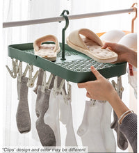 Load image into Gallery viewer, Multifunctional Foldable Hanger Clothes Socks Balcony Drying Racks
