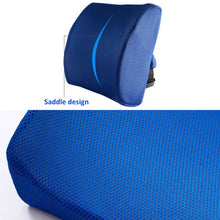 Load image into Gallery viewer, Soft Memory Foam Lumbar Support Back Massager Waist Cushion Seat Pillow For Chairs Car
