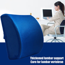 Load image into Gallery viewer, Soft Memory Foam Lumbar Support Back Massager Waist Cushion Seat Pillow For Chairs Car
