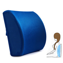 Load image into Gallery viewer, Soft Memory Foam Lumbar Support Back Massager Waist Cushion Seat Pillow For Chairs Car
