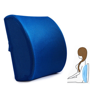 Soft Memory Foam Lumbar Support Back Massager Waist Cushion Seat Pillow For Chairs Car