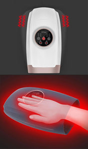 Electric Hand Palm Finger Massager Relieve Stress Vibration Acupressure Heated Machines Air Compression